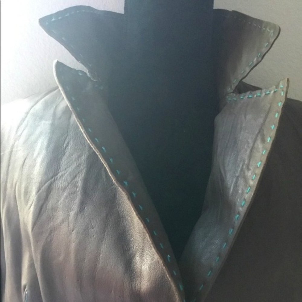 Wilson leather brown jacket large